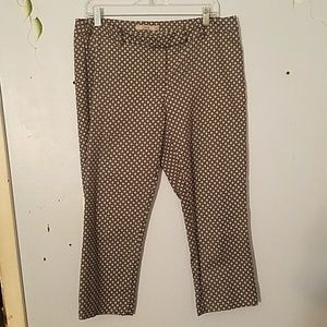 Dalia Cropped Diamond Blue Slacks